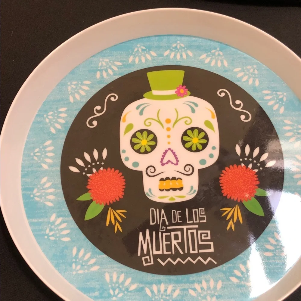 Colorful Day of the Dead Party Bowl Set